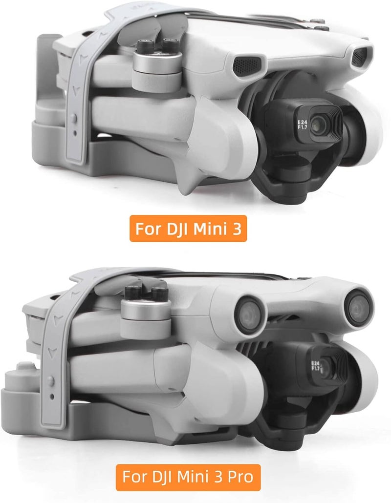 HeiyRC حامل مروحة Mini 3 / Mini 3 Pro، حزام واقي للمروحة، مثبت لتثبيت ملحقات طائرة DJI Mini 3 (رمادي) - Image 2